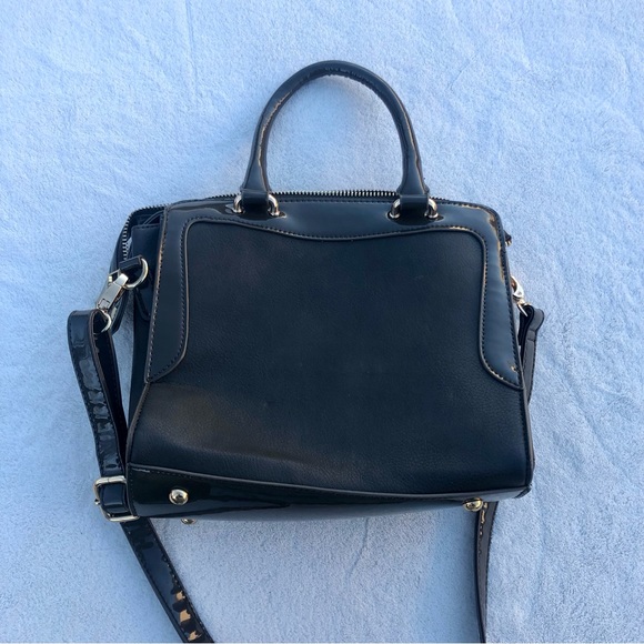 bebe Handbags - Bebe Crossbody bag Purse Tote Gray Patent Glossy